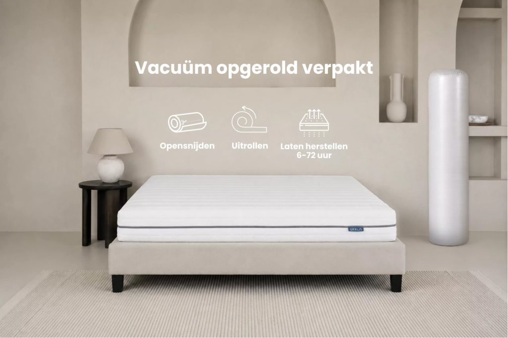 Akkon Koudschuim Matras, vacuüm opgerold verpakt