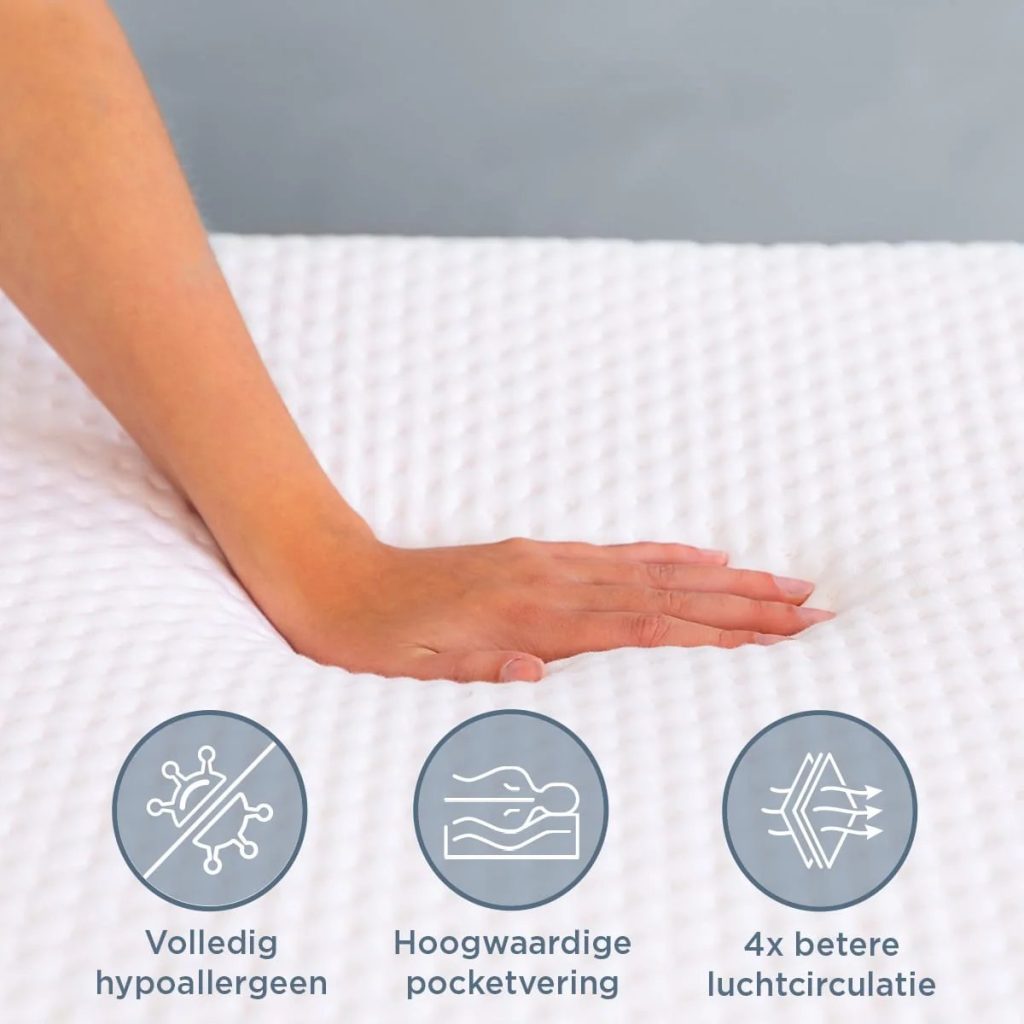 Felman Excellent Pocket, hand op de hoes van biologisch katoen