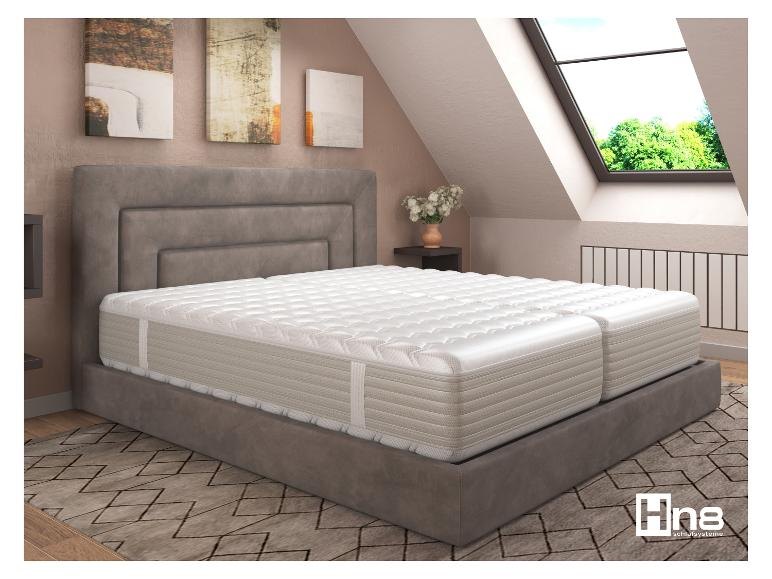 HN8 Gelstar XXL op een boxspring in een zolderslaapkamer