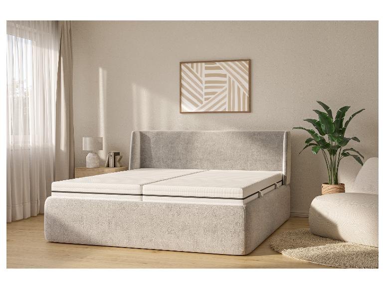 LIVARNO HOME Support op een boxspring in een lichte slaapkamer