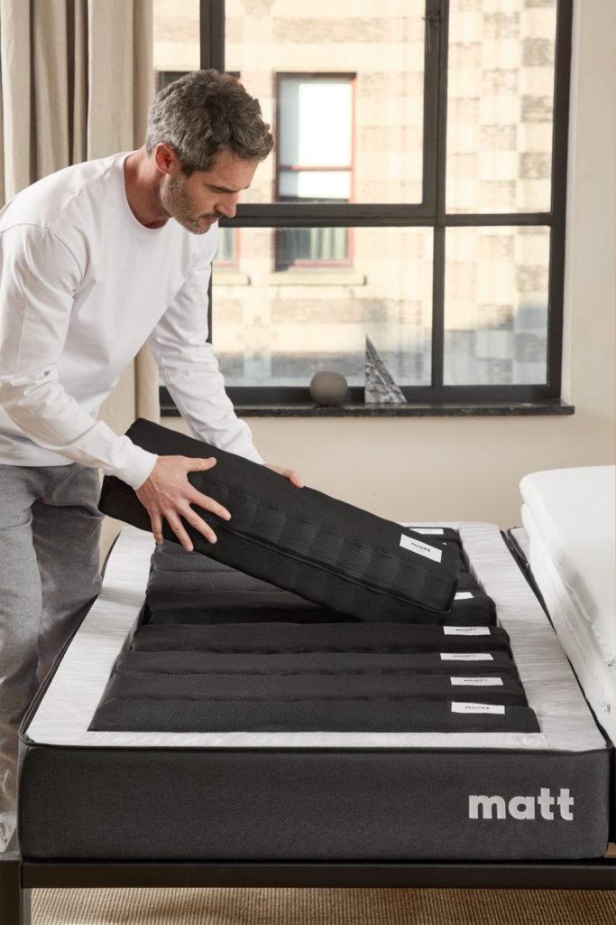 Matt Sleeps Hybrid Pro, open matras met verwisselbare veermodules