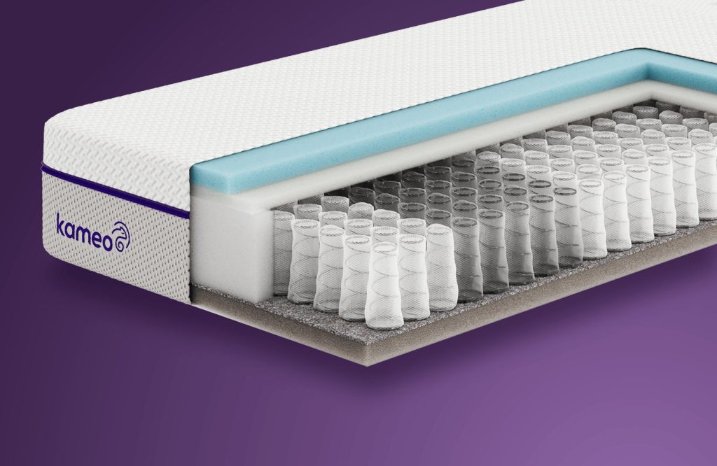 Swiss Sense Kameo Custom, doorsnede met pocketvering en Soft Sense-laag