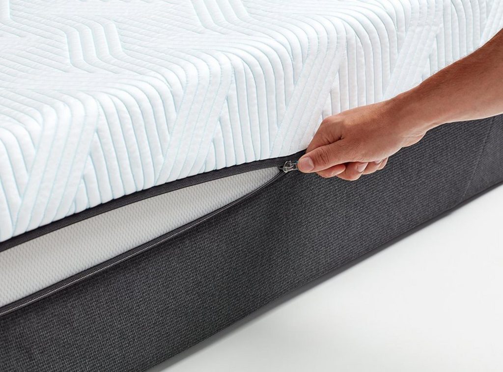 TEMPUR PRO, rits van de afneembare hoes
